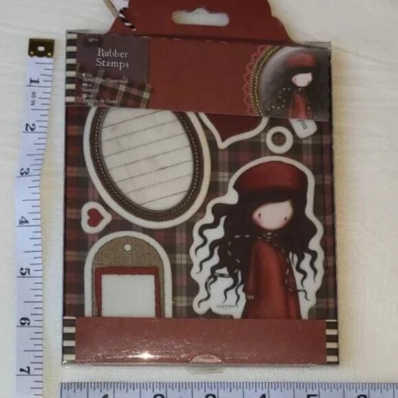Santoro London Gorjuss Girl Rubber Stamps The Winter's Night 9 pieces - Picture 3 of 3